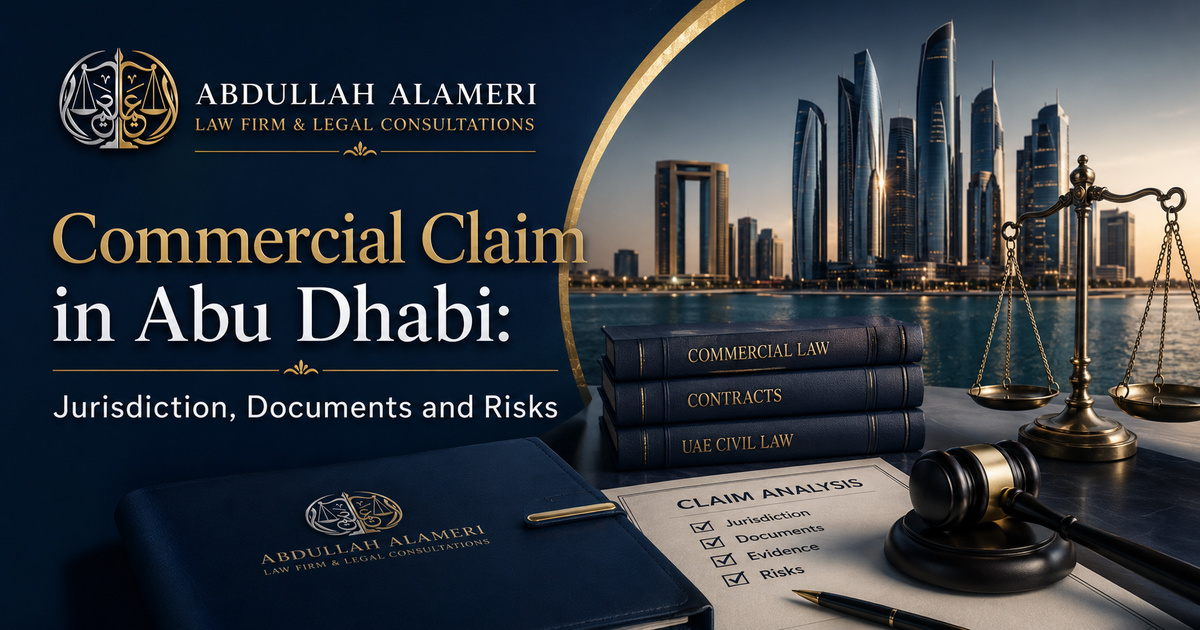Commercial Claim in Abu Dhabi: Jurisdiction, Documents and Risks: यूएई कानून का व्यावहारिक मार्गदर्शन