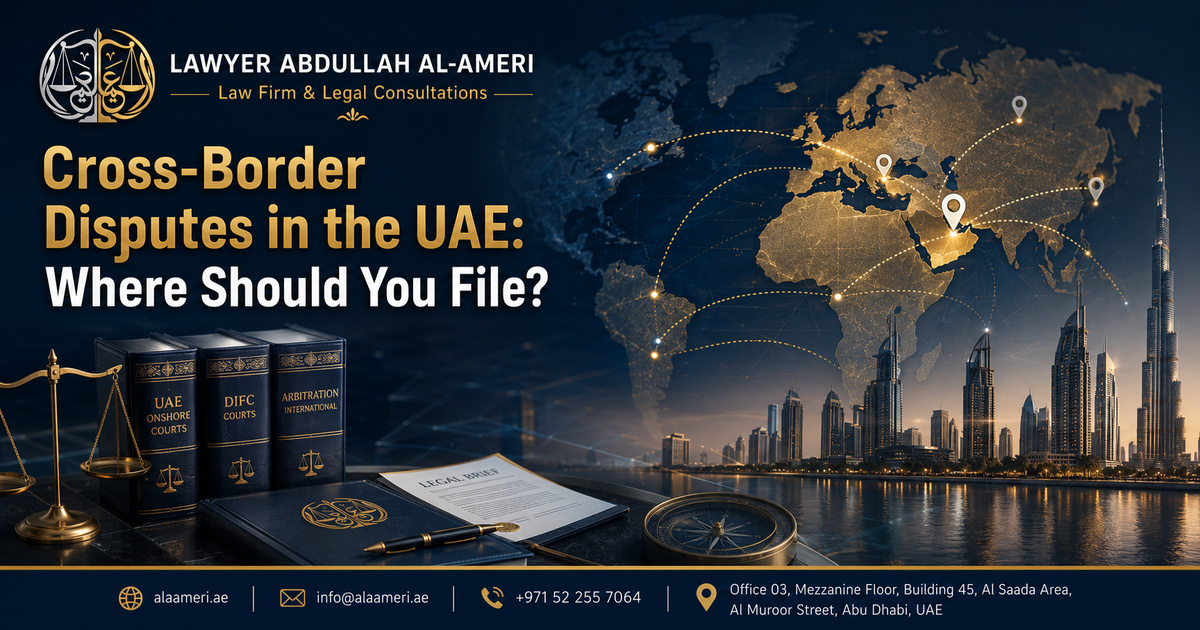 النزاع العابر للحدود في الإمارات: أين ترفع الدعوى؟