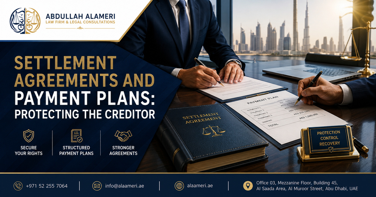 Settlement Agreements and Payment Plans: Protecting the Creditor：阿联酋法律实务指南