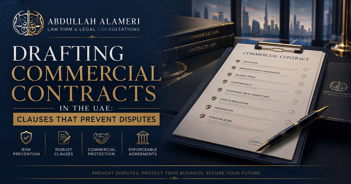 Drafting Commercial Contracts in the UAE: Clauses That Prevent Disputes：阿联酋法律实务指南