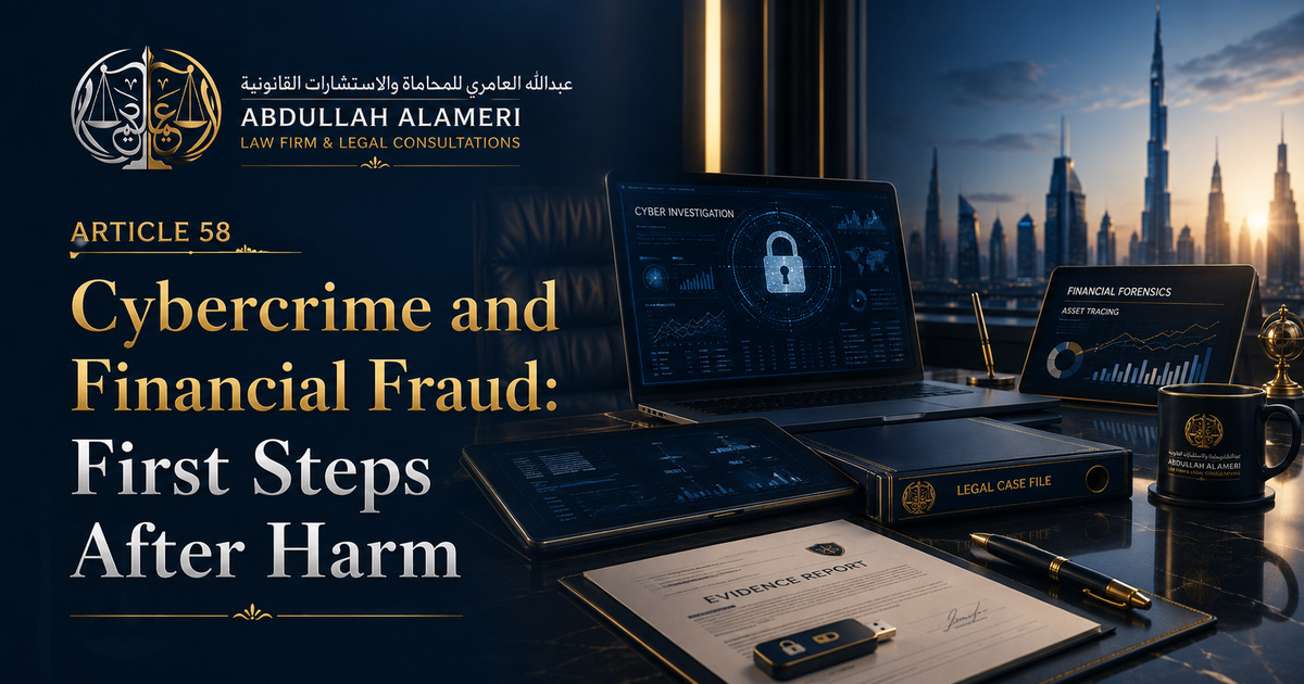 Cybercrime and Financial Fraud: First Steps After Harm：阿联酋法律实务指南