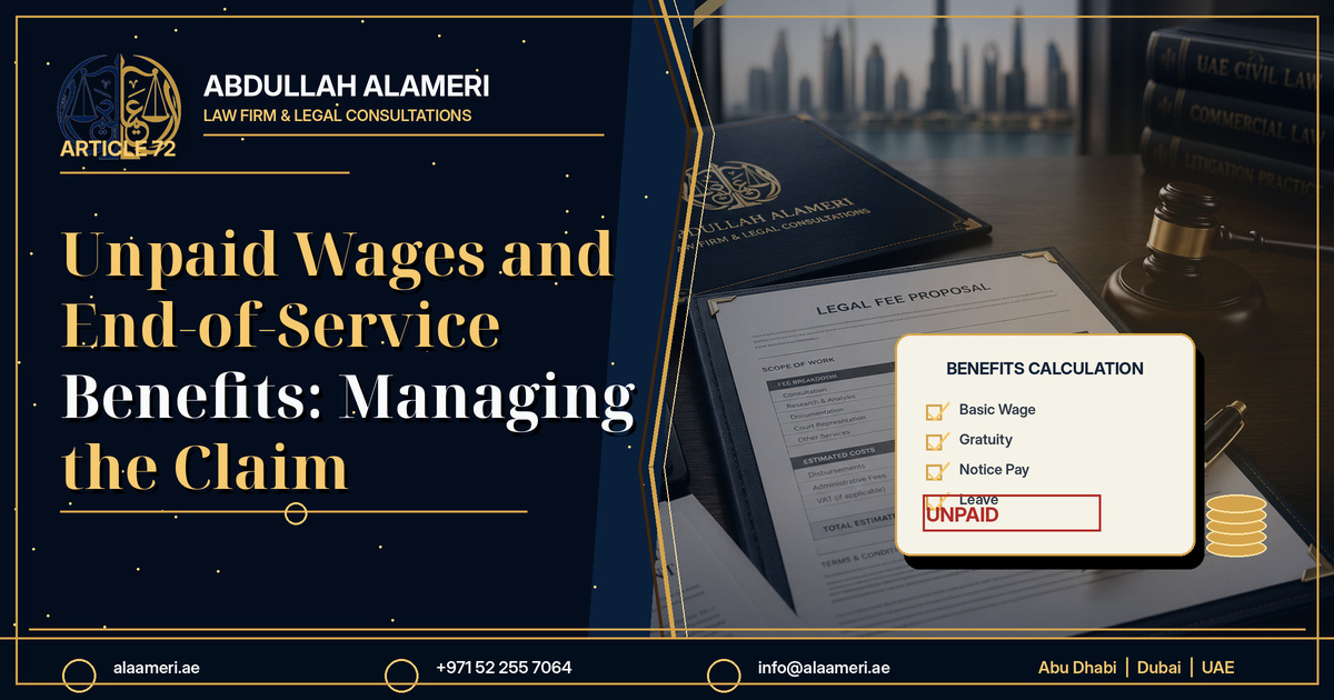 Unpaid Wages and End-of-Service Benefits: Managing the Claim：阿联酋法律实务指南
