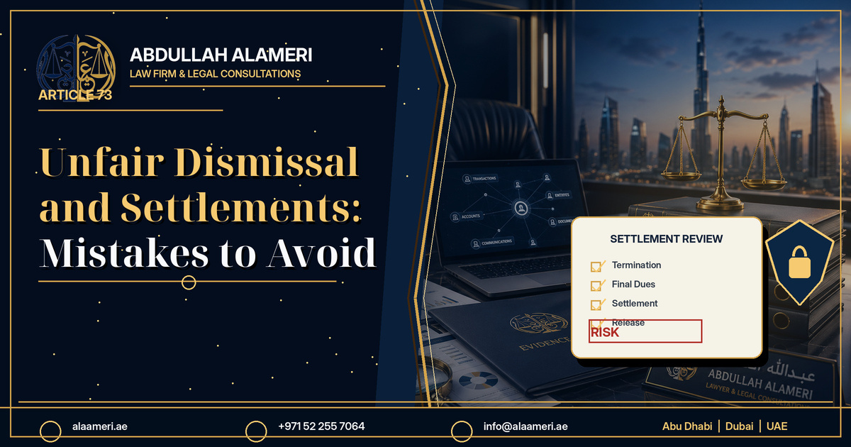 Unfair Dismissal and Settlements: Mistakes to Avoid：阿联酋法律实务指南