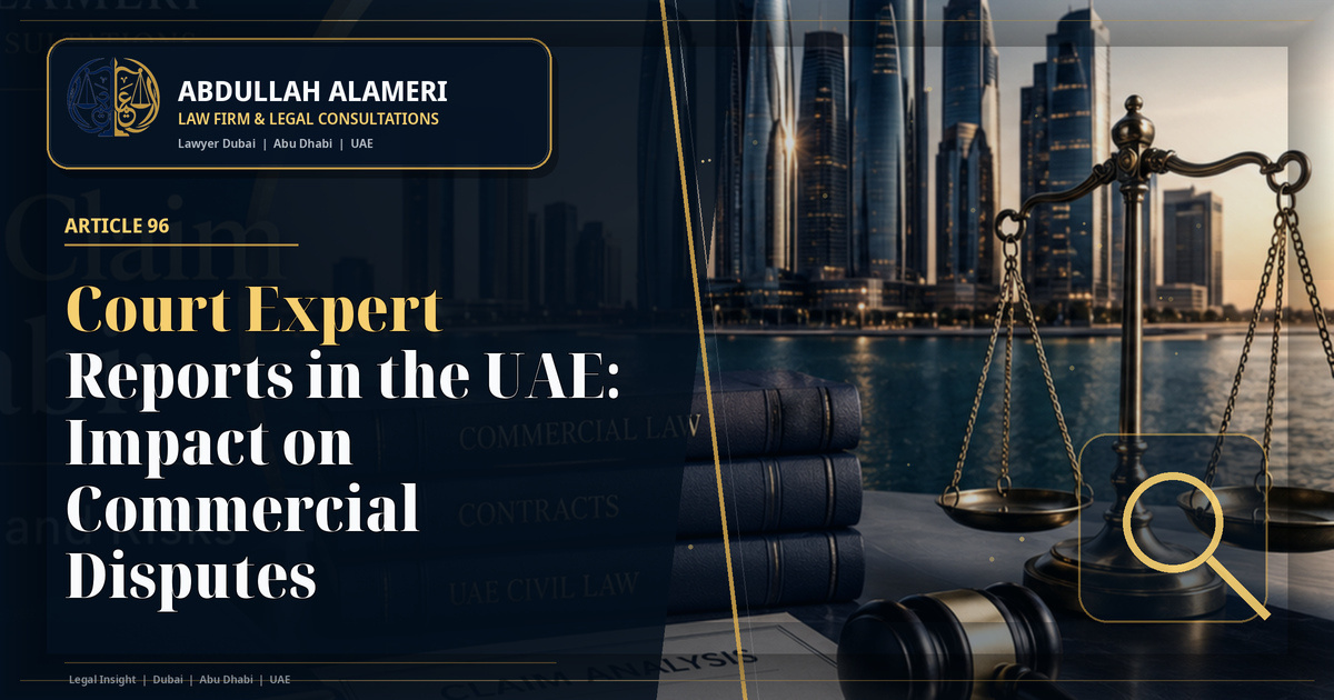 Court Expert Reports in the UAE: Impact on Commercial Disputes：阿联酋法律实务指南